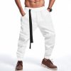 Pantalon décontracté pour homme, style gaufré uni, style hip-hop, streetwear, jogging