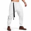 Pantalon décontracté pour homme, style gaufré uni, style hip-hop, streetwear, jogging