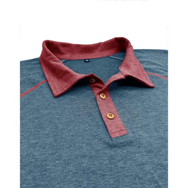 T-shirt à revers à manches courtes POLO pour homme