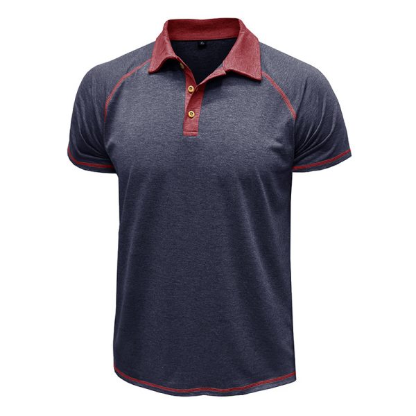 T-shirt à revers à manches courtes POLO pour homme