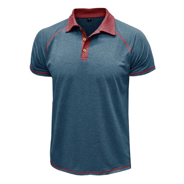 T-shirt à revers à manches courtes POLO pour homme